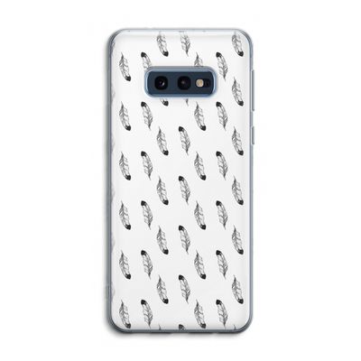 Pluimen: Samsung Galaxy S10e Transparant Hoesje