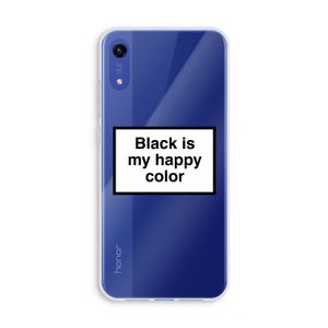 Black is my happy color: Honor Play 8A Transparant Hoesje