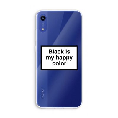 Black is my happy color: Honor Play 8A Transparant Hoesje