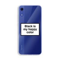 Black is my happy color: Honor Play 8A Transparant Hoesje