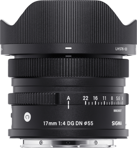 Sigma 17mm F4 DG DN Contemporary MILC Groothoeklens Zwart