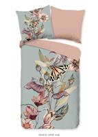 Good Morning Dekbedovertrek "bloemen en vlinders" - Multi - (200x200 cm) - Katoen