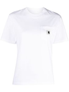 Carhartt WIP t-shirt en coton biologique à poche poitrine - Blanc