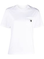 Carhartt WIP t-shirt en coton biologique à poche poitrine - Blanc