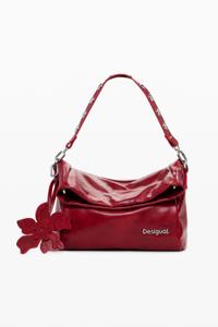 Glanzende flap tas - RED - U