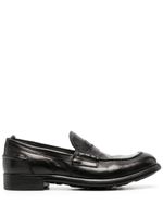 Officine Creative mocassins en cuir à entaille penny - Noir