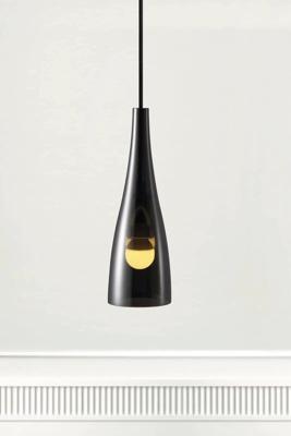 Hanglamp &apos;Embla&apos; Nordlux modern E27 fitting zwart rookglas 300mm