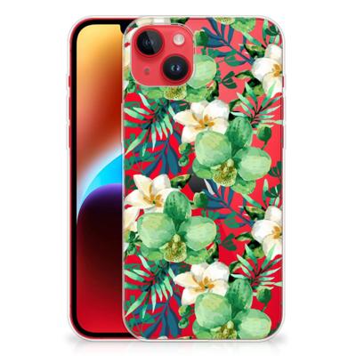 iPhone 14 Plus | TPU Case | Orchidee Groen iPhone 14 Plus | TPU Case | Orchidee Groen
