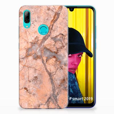 Huawei P Smart 2019 | TPU | Siliconen hoesje | Marmer Oranje