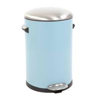 EKO - Europe Belle Deluxe Bin 12L VB 9217 Rond Roestvrijstaal Blauw - thumbnail