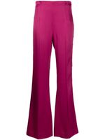 TWINSET pantalon ample en satin à taille haute - Rose