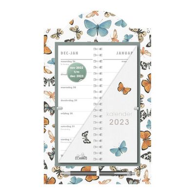 Omslagkalender Luxe Vlinders 2023 - Spiraalgebonden (8719231170230)