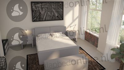 Standaard boxspring 140 x 220 cm- stofkleur 7030