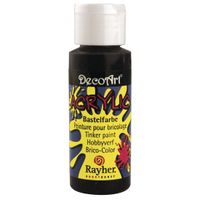 Zwarte Acryl hobby verf 59 ml