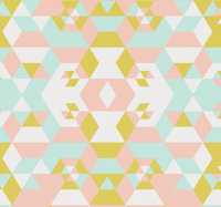 Behang geometrisch Patchwork