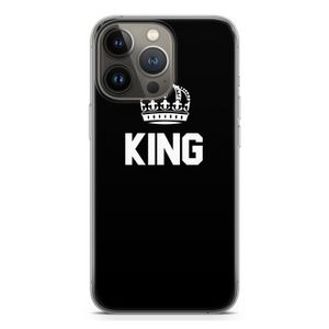 King zwart: iPhone 13 Pro Transparant Hoesje