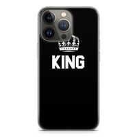 King zwart: iPhone 13 Pro Transparant Hoesje