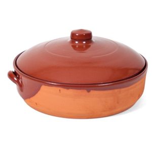 Stenen ovenschaal/braadpan met deksel Salamanca 28 cm