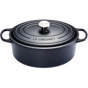 LE CREUSET - Signature - Braadpan ovaal 31cm 6,30l Mat Zwart