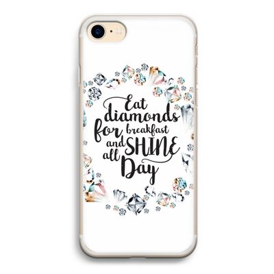 Diamonds: iPhone 7 Transparant Hoesje