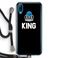 King zwart: Huawei P20 Lite Transparant Hoesje met koord