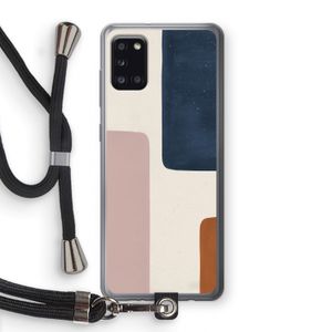 Geo #5: Samsung Galaxy A31 Transparant Hoesje met koord