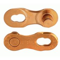 KMC kettingschakel 12 speed ti-n gold niet herbruikbaar