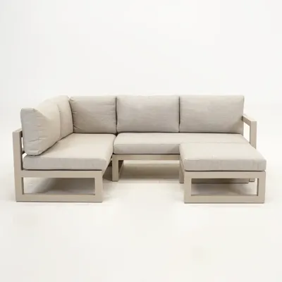 Grosso hoekbank 3 delig L beige