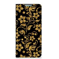 Samsung Galaxy A53 Smart Cover Gouden Bloemen