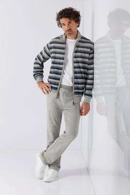 Hajo heren huispak zilvermelange