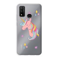 Roze eenhoorn: Huawei P Smart (2020) Transparant Hoesje