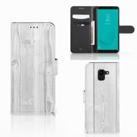 Samsung Galaxy J6 2018 | Book Style Case | White Wood