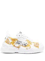 Versace Jeans Couture baskets à logo imprimé - Blanc