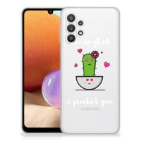 Samsung Galaxy A32 4G | A32 5G Enterprise Editie Telefoonhoesje met Naam Cactus Glad