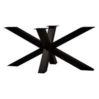 Stalen matrix zwart spinpoot 200 bij 75 cm en hoogte 73 cm (10 x 10 cm)