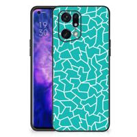 OPPO Find X5 Pro Leuk Telefoonhoesje Cracks Blue