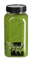 Zand groen fles 1 kilogram - Mica Decorations