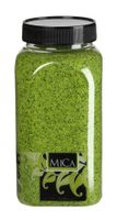 Zand groen fles 1 kilogram - Mica Decorations - thumbnail