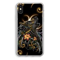 Huilende Wolf: iPhone X Transparant Hoesje