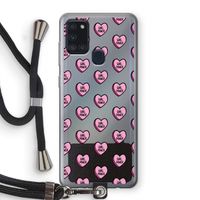 GIRL POWER: Samsung Galaxy A21s Transparant Hoesje met koord GIRL POWER: Samsung Galaxy A21s Transparant Hoesje met koord