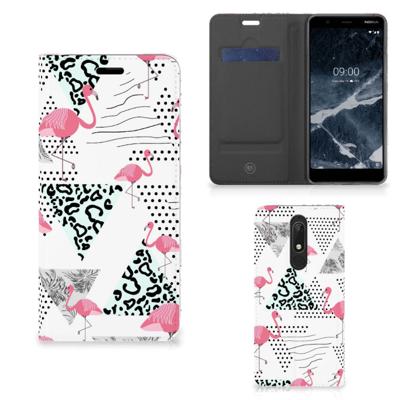 Nokia 5.1 (2018) | Hoesje maken | Flamingo Triangle