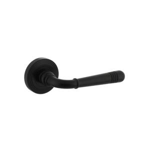Intersteel Deurkruk Helena op rozet ø54x9mm met rillen Mat zwart