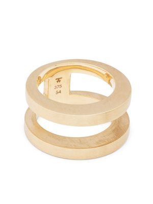 Tom Wood bague Double Vault - Or