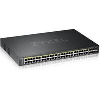 Zyxel GS2220-50HP-EU0101F netwerk-switch Managed L2 Gigabit Ethernet (10/100/1000) Zwart Power over
