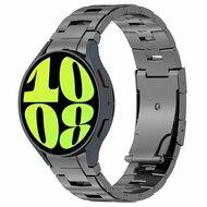 Titanium band met aansluitknop - Grafietgrijs - Samsung Galaxy watch 7 / Galaxy Watch FE - 40mm & 44mm