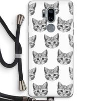 Kitten: LG G7 Thinq Transparant Hoesje met koord