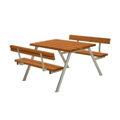 Picknicktafel Balkon Alpha Teak 2 Rugleuningen