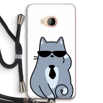 Cool cat: HTC U Play Transparant Hoesje met koord