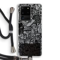 Vexx Black Mixtape: Samsung Galaxy S20 Ultra Transparant Hoesje met koord
