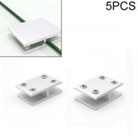 5 STKS aluminiumlegering glas combinatie klem kabinet partitie Fixing clip 180 graden Cliped 8-10mm